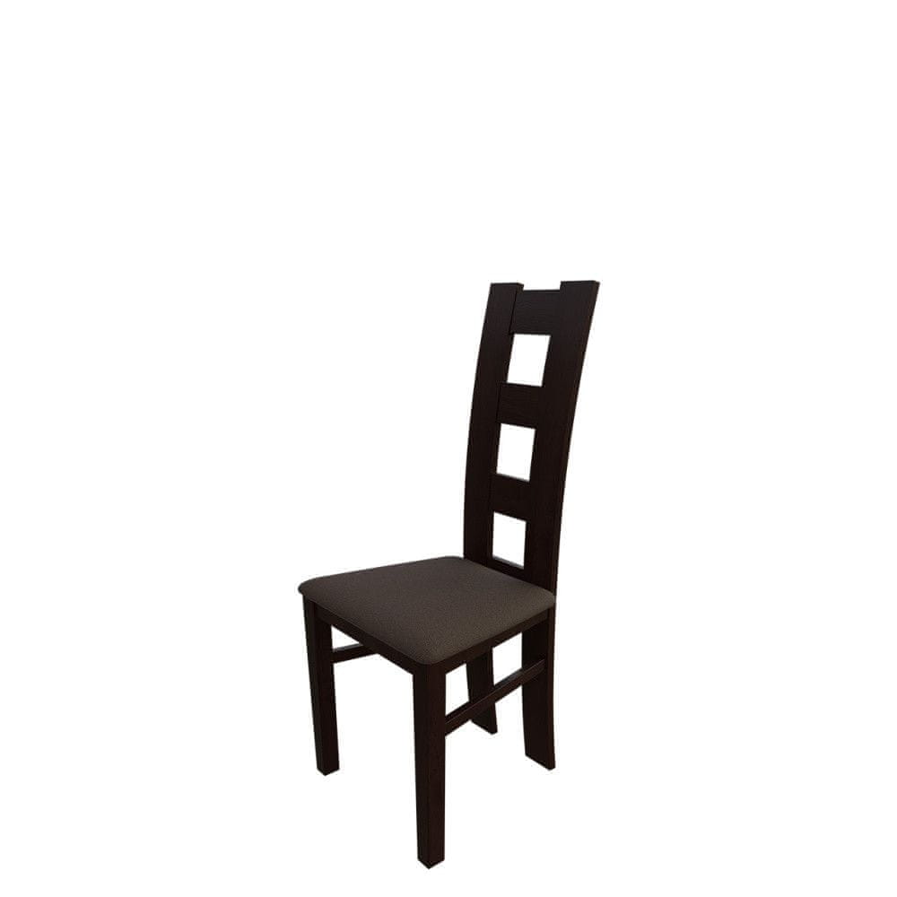 Veneti Jedálenská stolička MOVILE 21 - orech / tmavá hnedá 1